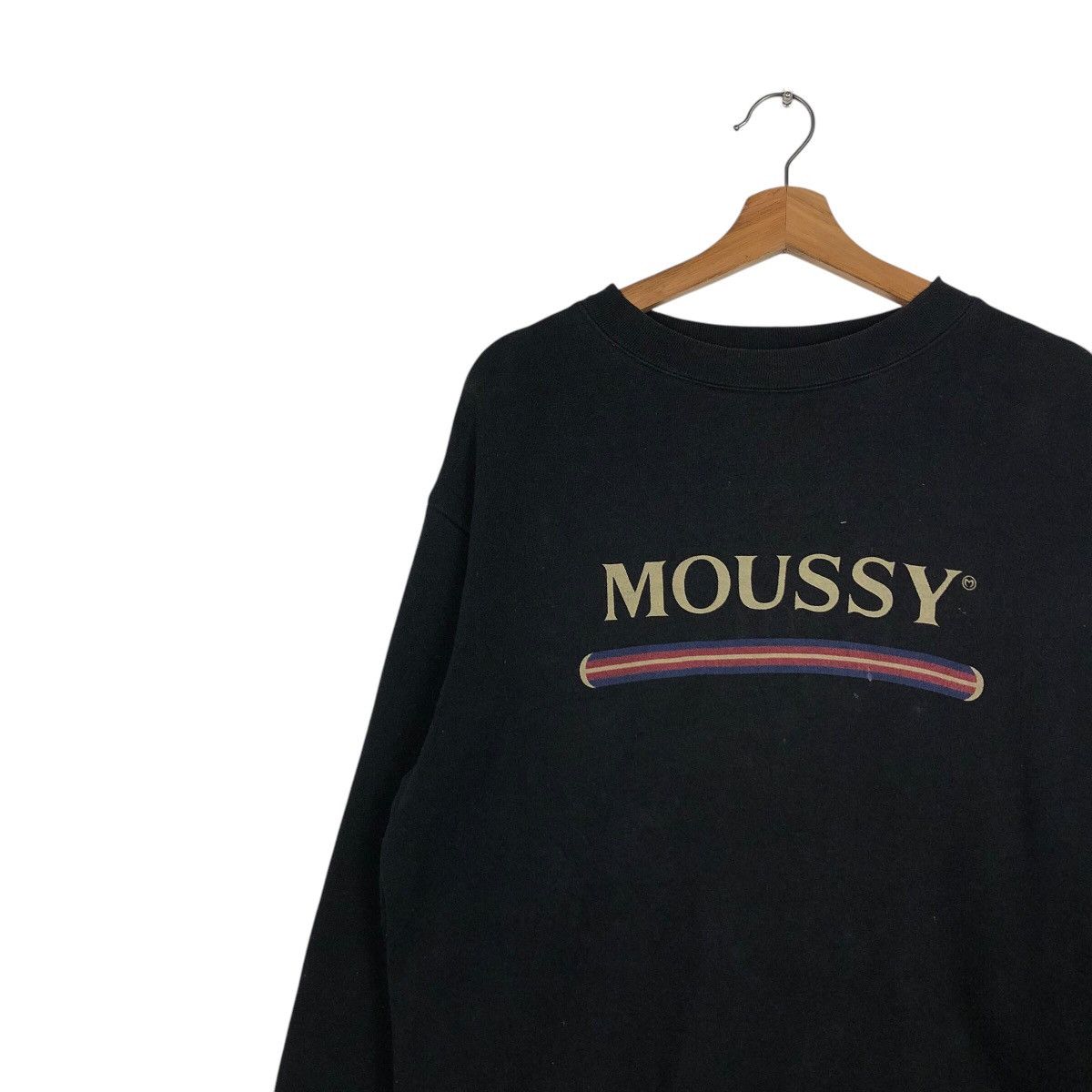Japanese Brand × Vintage 📌Vintage Sweatshirt Moussy Big Logo Issey Miyake Size US M / EU 48-50 / 2 - 8 Thumbnail