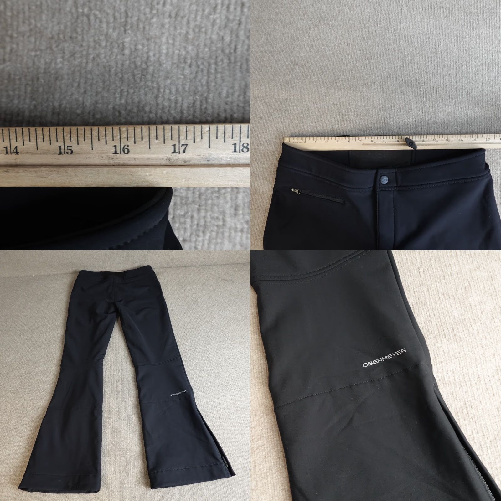 Obermeyer VINTAGE Obermeyer Womens Pants 12 Tall Black Winter Snowboarding The Bond Pant II Size 34" / US 12 / IT 48 - 9 Thumbnail
