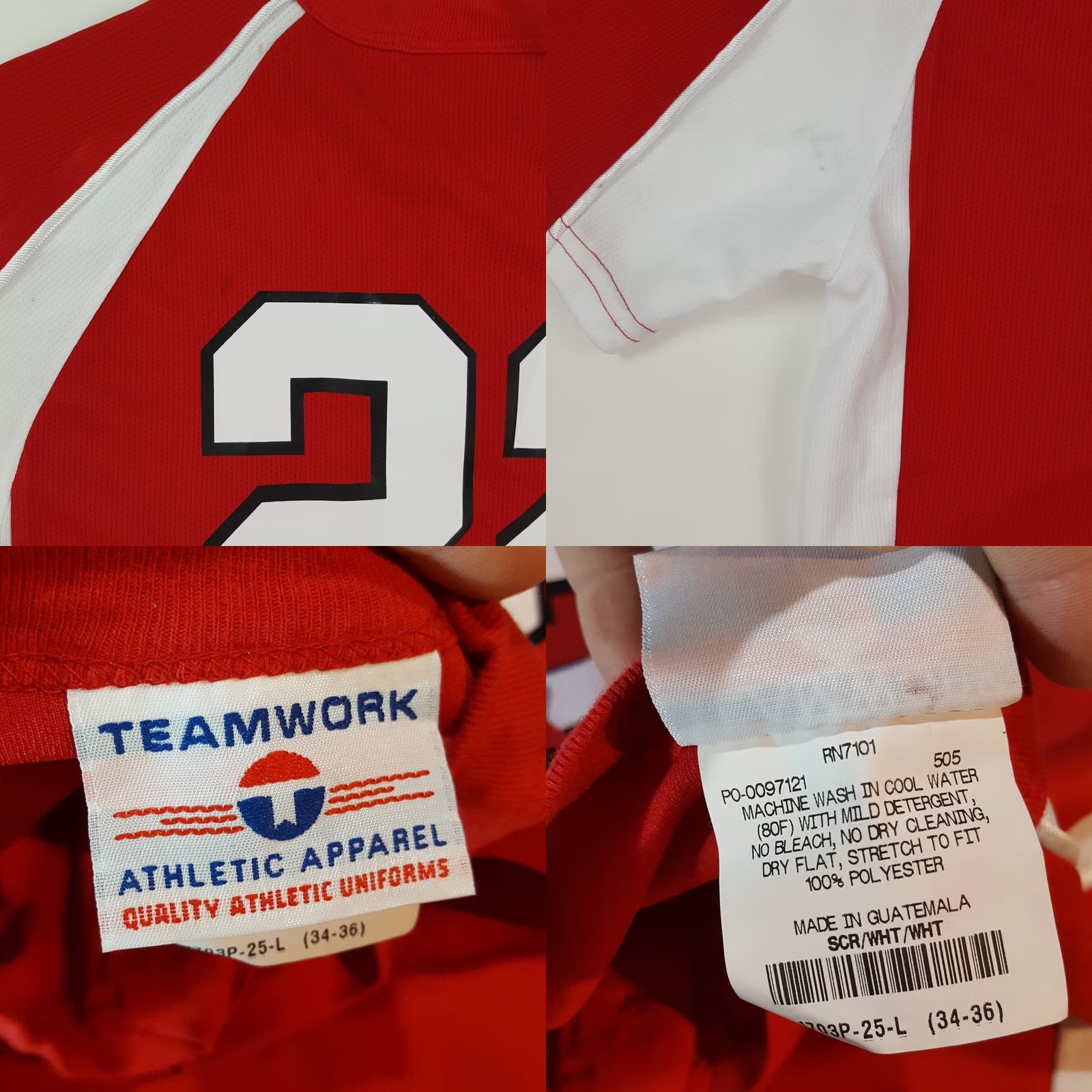 Vintage VINTAGE North Carolina Wolfpack NC State Size S Red Athletic Henley Warmup Shirt Size US S / EU 44-46 / 1 - 8 Thumbnail