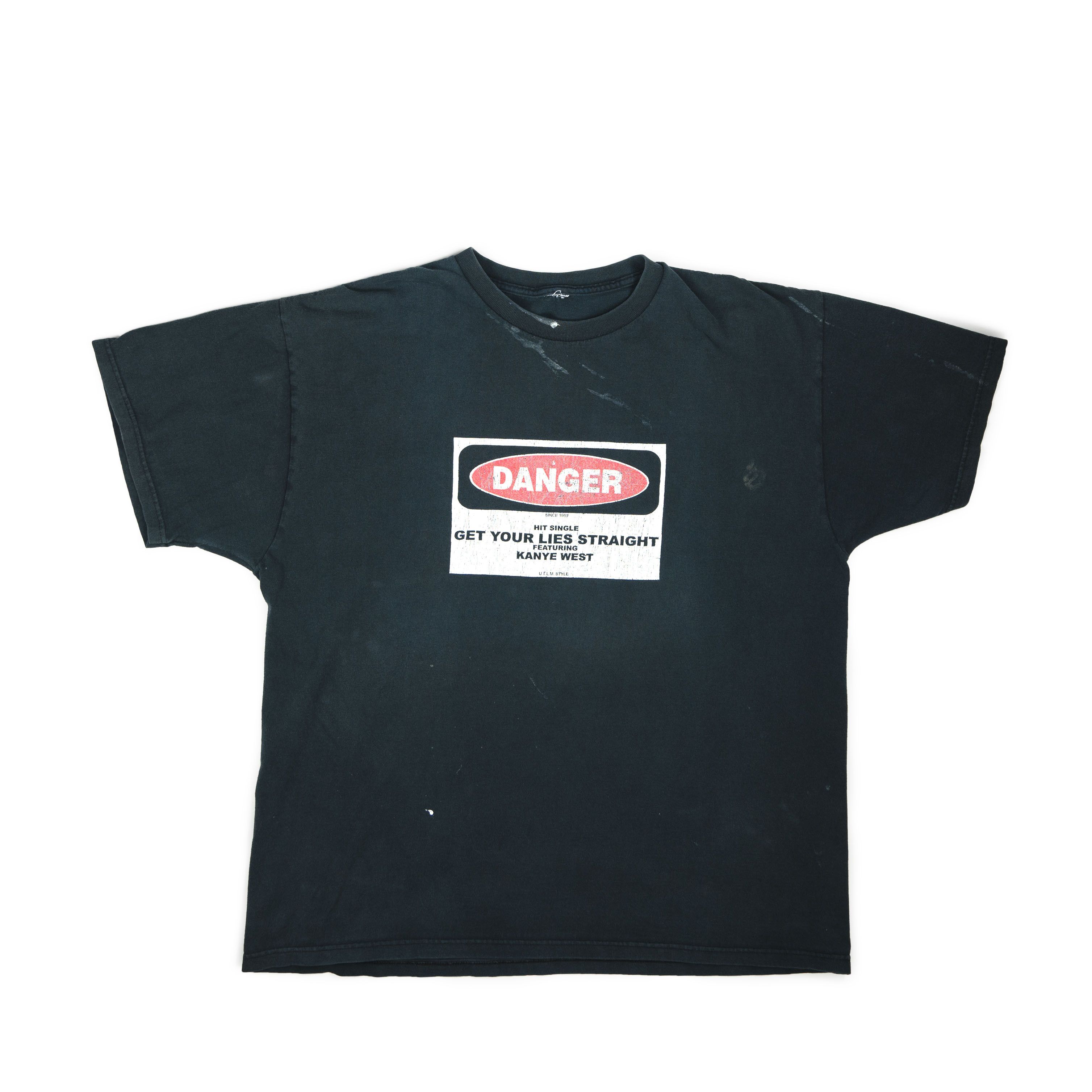 Band Tees Vintage 2000's Kanye West Danger Get Lies Straight Tee Shirt Size US L / EU 52-54 / 3 - 1 Thumbnail