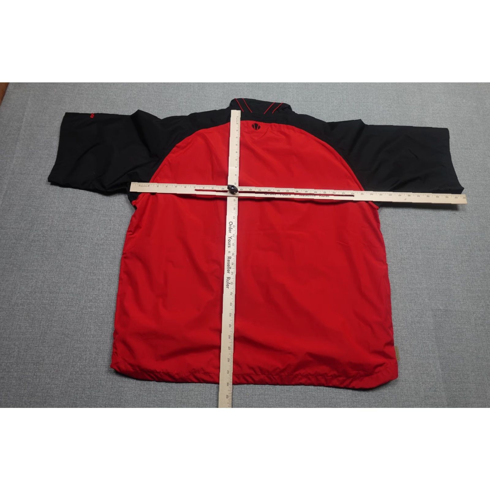 Vintage Sunice Typhoon Pullover Mens XL Red Black Wind Shirt Golf Lightweight Top Swishy Size US XL / EU 56 / 4 - 5 Thumbnail