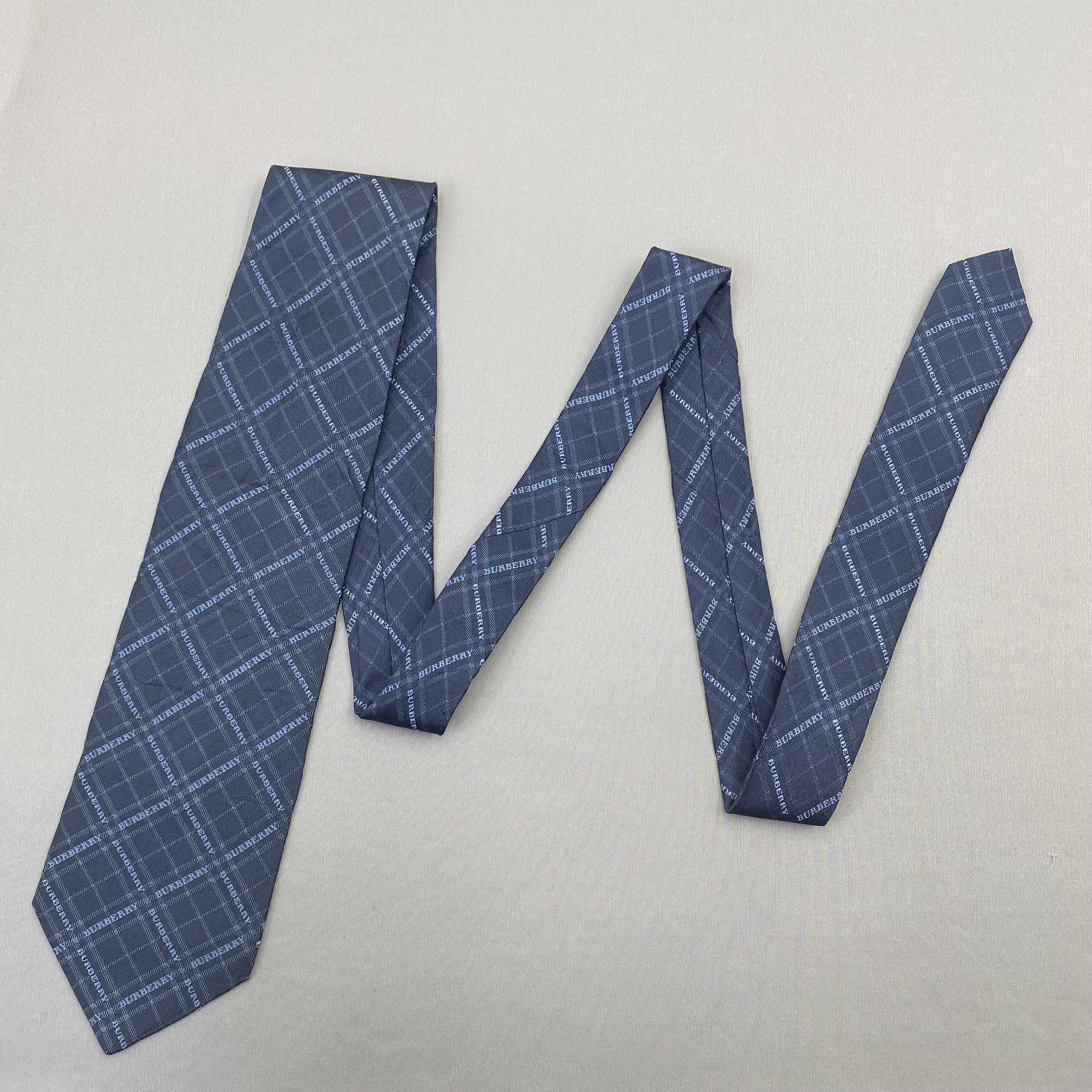 Burberry Vintage Burberry SILK Necktie Cravate Pure Silk Neck Tie Size ONE SIZE - 5 Thumbnail