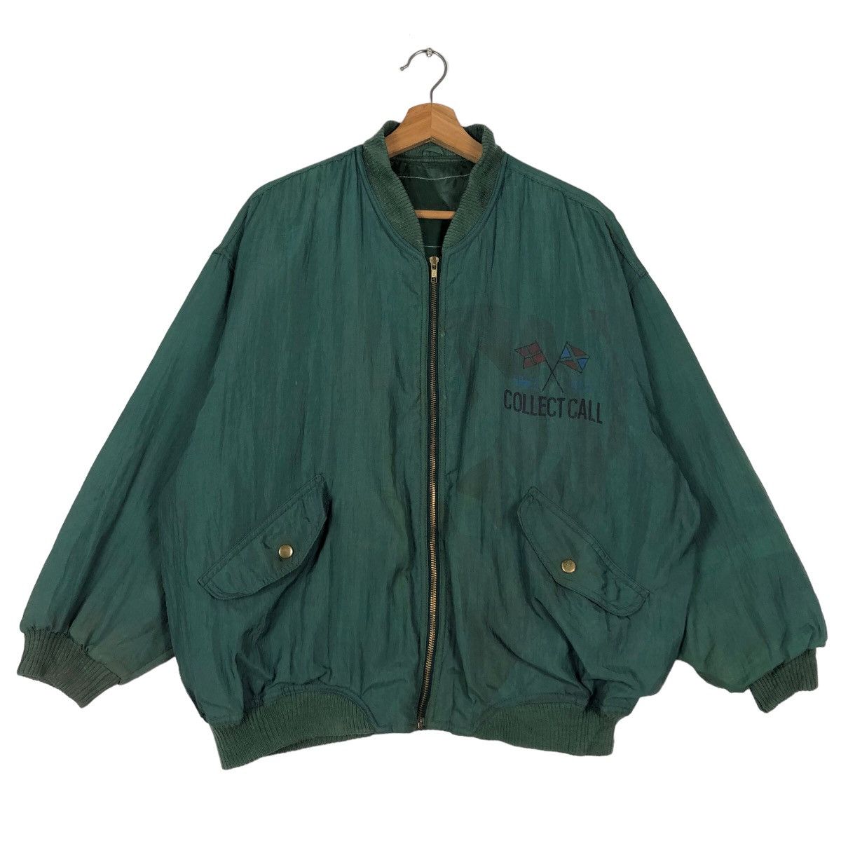 Japanese Brand 🔥Vintage Since 1954 Collect Call Bomber Jacket Big Logo Size US M / EU 48-50 / 2 - 1 Thumbnail