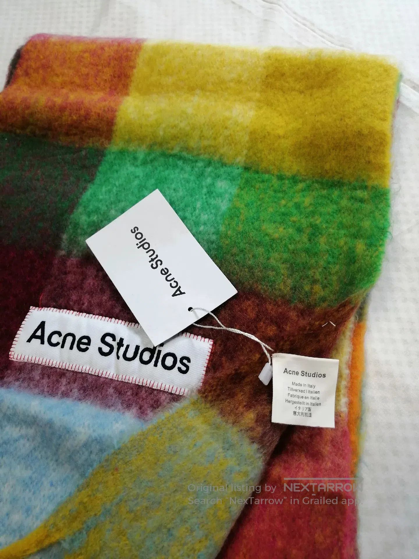 Acne Studios Acne Studios Classic Plaid Fringe Scarf. Size ONE SIZE - 5 Thumbnail
