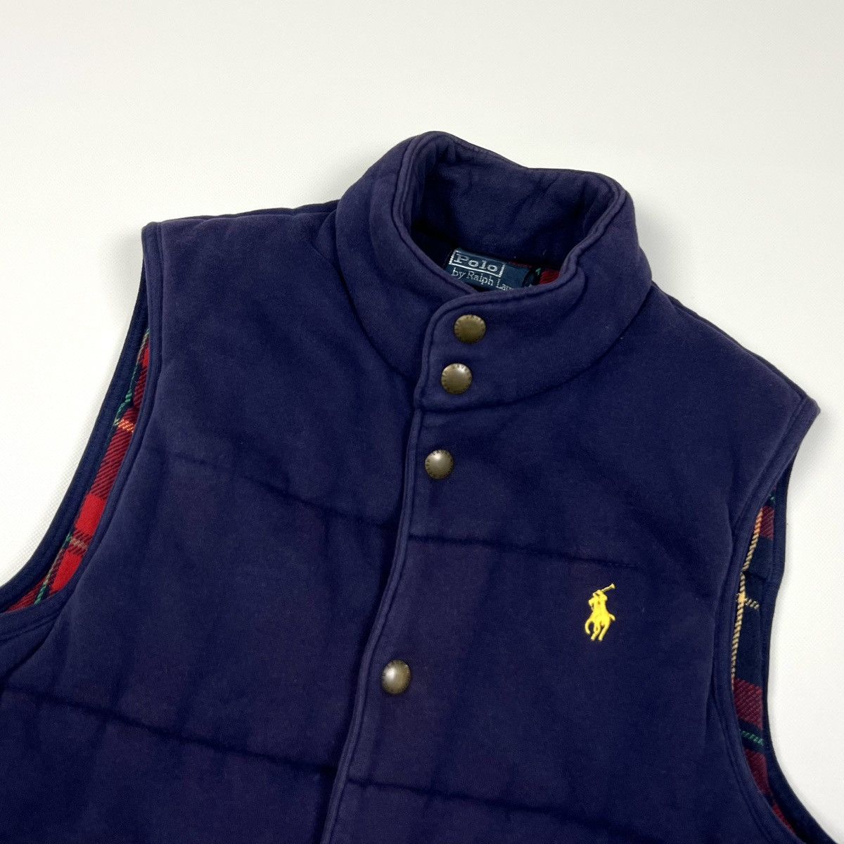 Polo Ralph Lauren × Ralph Lauren × Vintage Vintage Polo Ralph Lauren Blue Cotton Y2k Faded Vest Size S Size US S / EU 44-46 / 1 - 7 Thumbnail