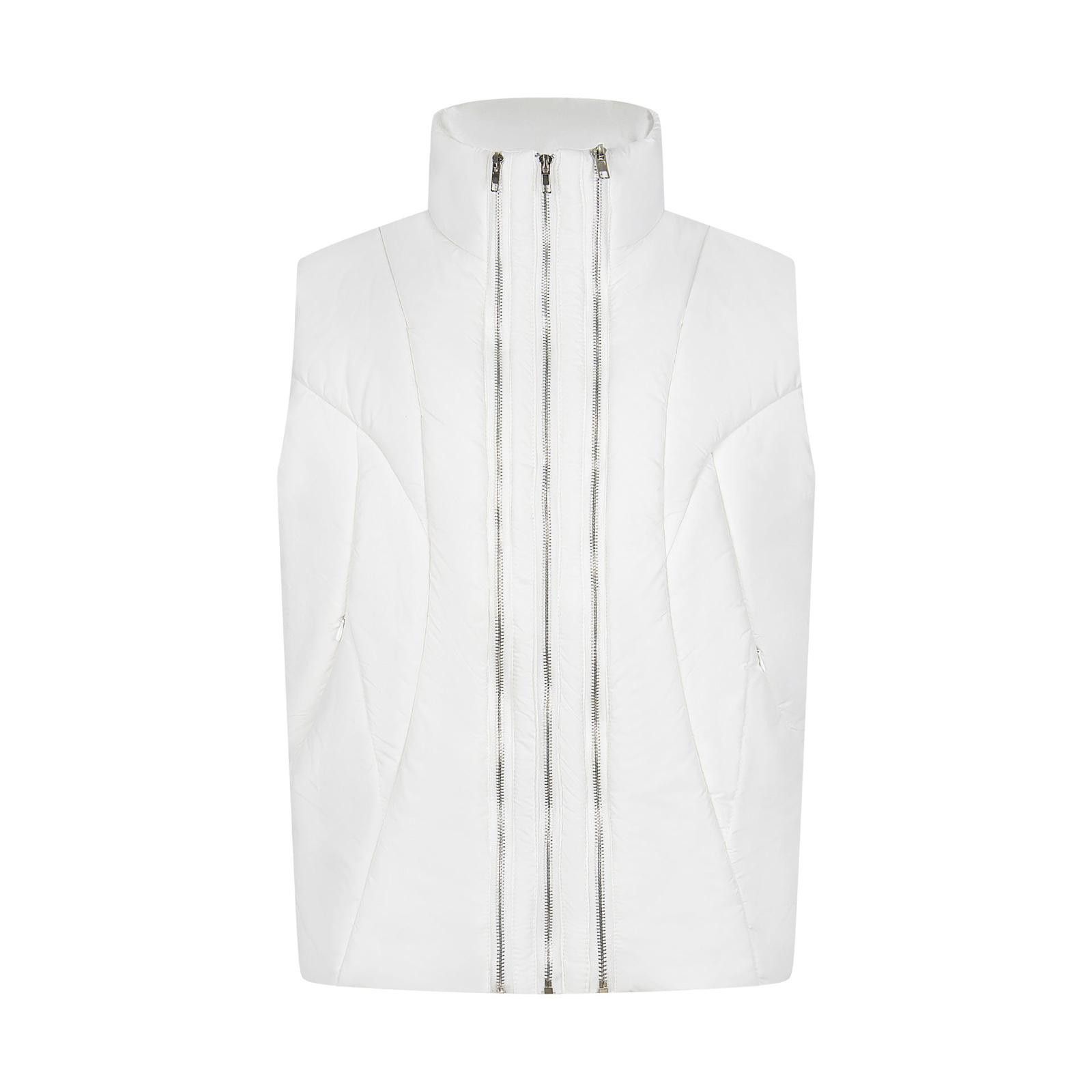 Japanese Brand Multi-Zip Deconstructed Vest | Unisex Layering Jacket Size US M / EU 48-50 / 2 - 3 Thumbnail