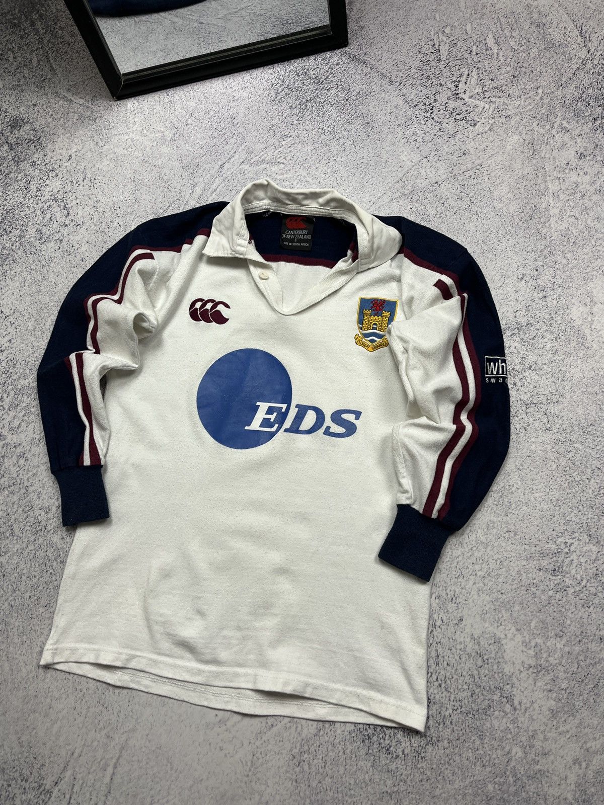 Canterbury of New Zealand Vintage Canterbury Swansea Rugby Shirt Jersey Long Sleeve Size US S / EU 44-46 / 1 - 3 Thumbnail