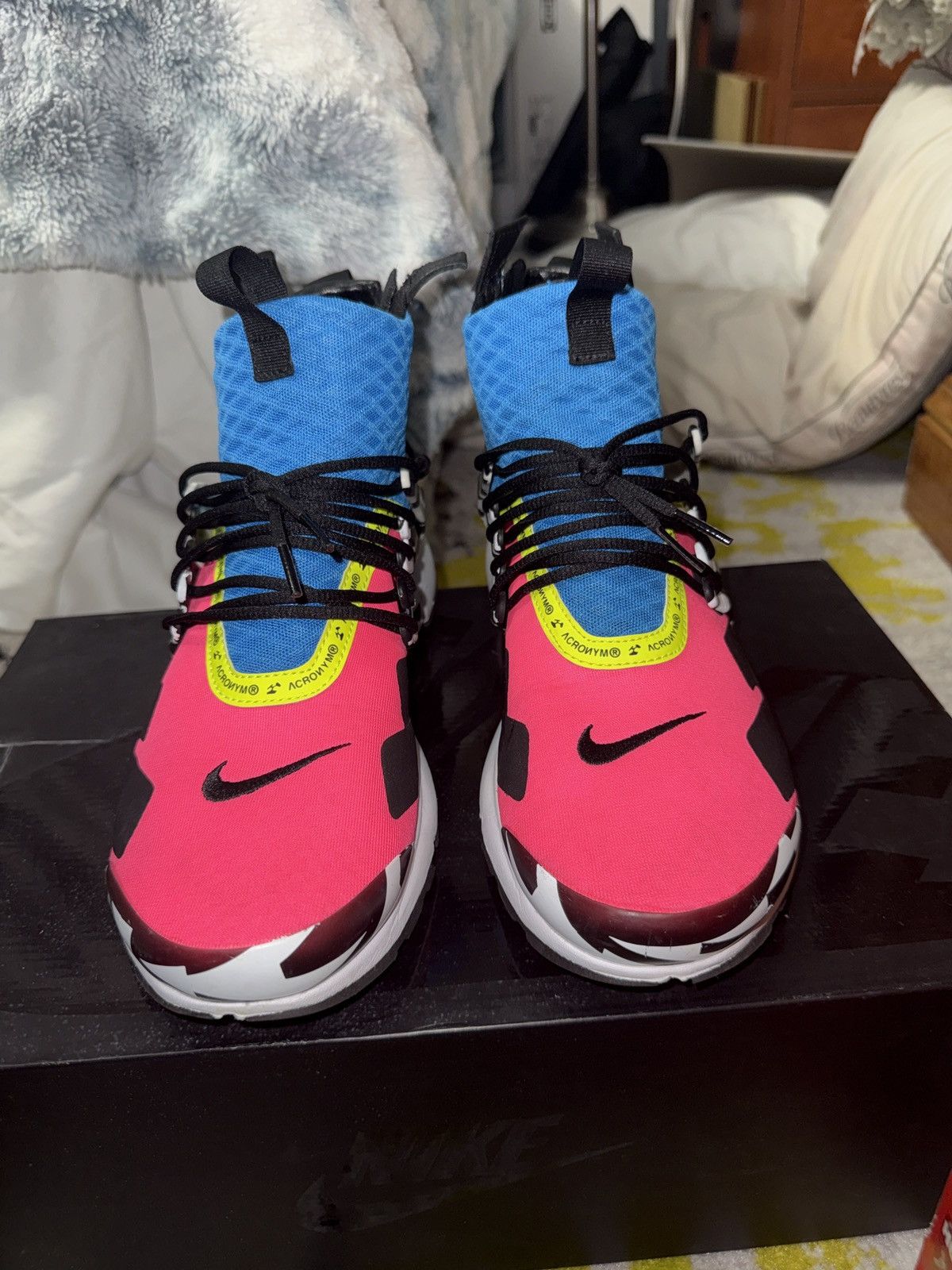 Acronym × Nike Acronym x Nike Air Presto Mid 'Racer Pink 2018 Size US 10 / EU 43 - 3 Thumbnail