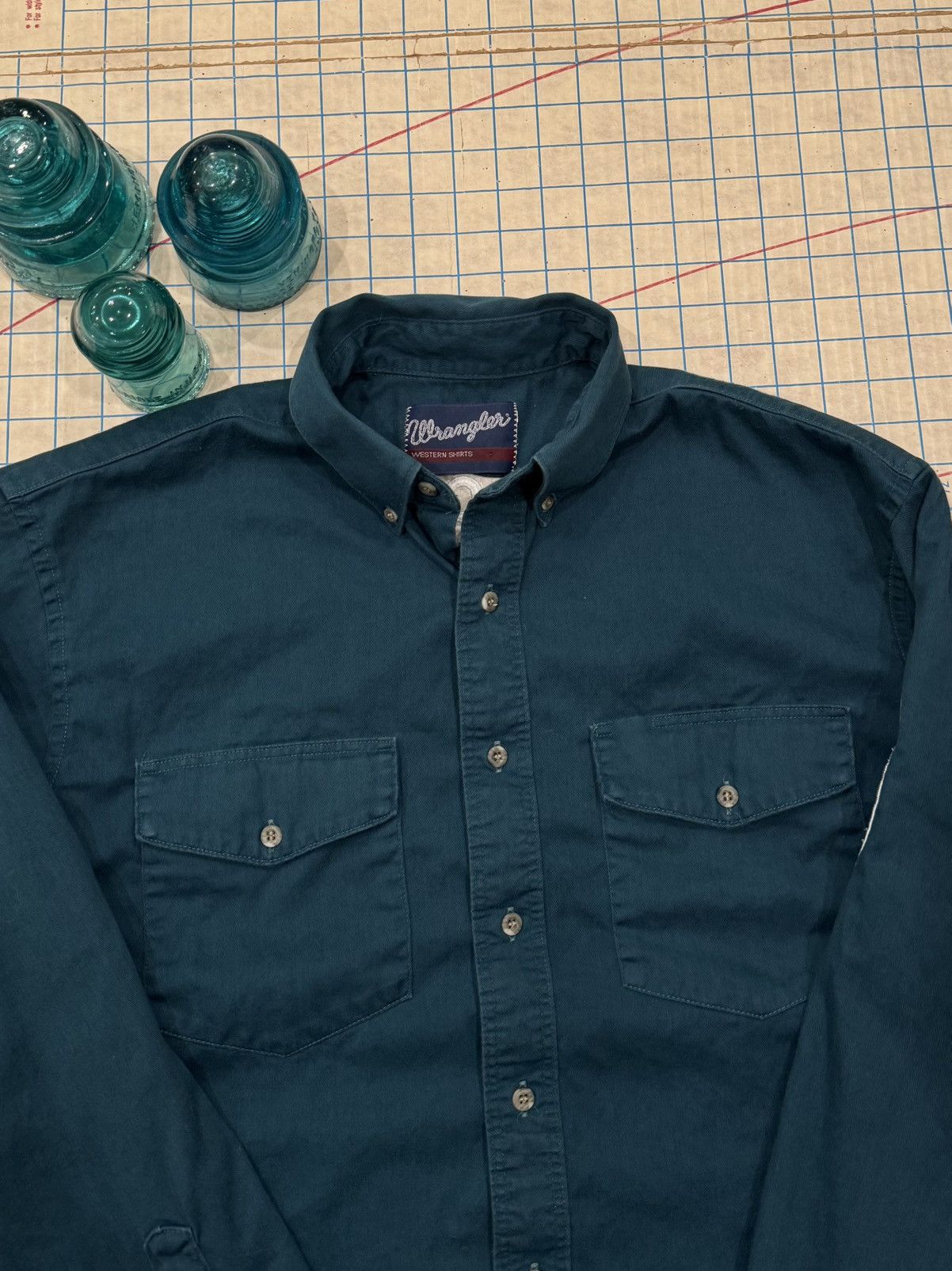 Wrangler Wrangler Boulet Boots Button Up Shirt Fits Mens Size Large Size US L / EU 52-54 / 3 - 5 Thumbnail