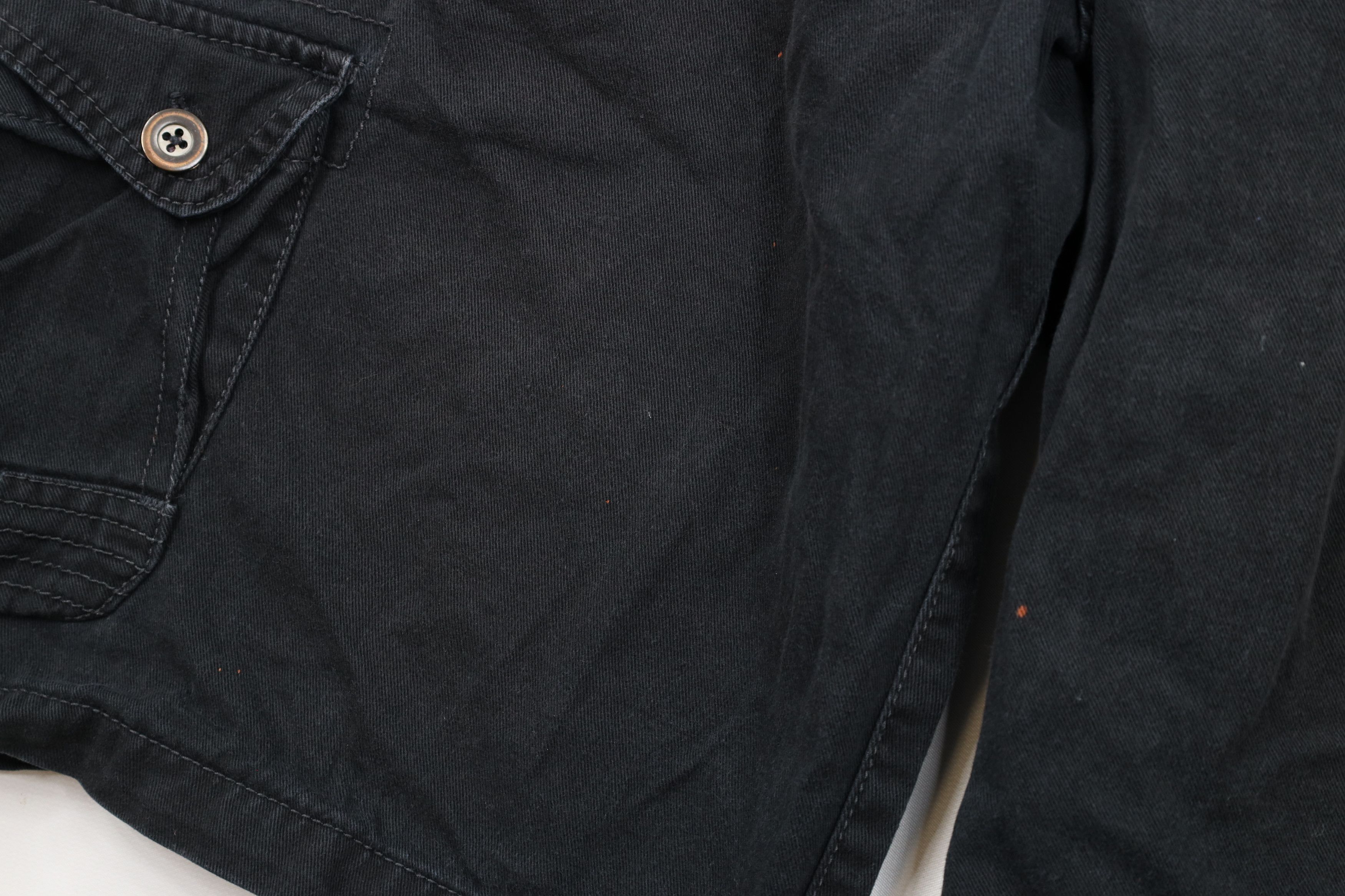 Ocean Pacific × Vintage Vintage Ocean Pacific Baggy Fit Cargo Shorts Black Cotton Size US 34 / EU 50 - 6 Thumbnail