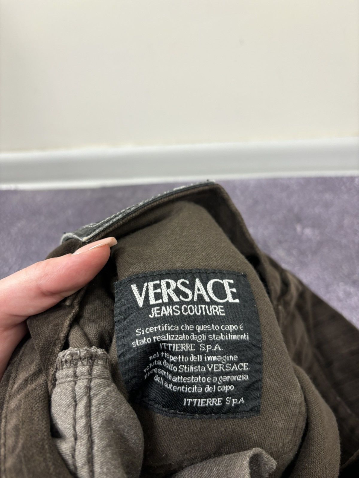 Versace Vintage Versace Jeans Couture Velvet Striped Luxury Pants Size US 32 / EU 48 - 16 Thumbnail