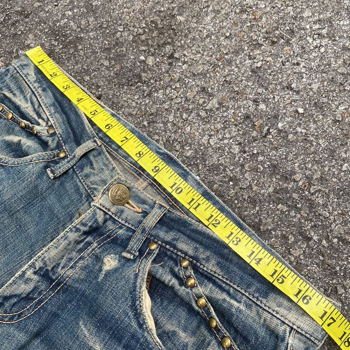 Hysteric Glamour Flare Jeans Japanese On Boards Distressed Denim Low Rise Size US 32 / EU 48 - 11 Thumbnail