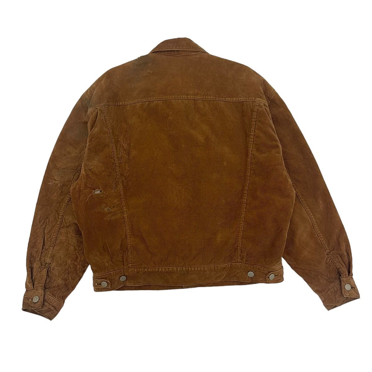 Wrangler Vintage Distressed Wrangler Corduroy Trucker Jacket Size US M / EU 48-50 / 2 - 2 Thumbnail