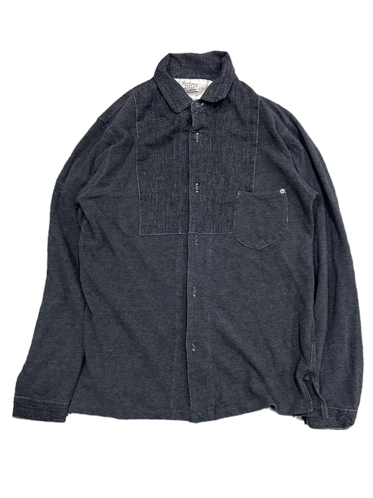シャツ ANACHRONORM NO COLOR LONG DENIME SHIRTS メンズ ANACHRONORM NO COLOR LONG DENIME SHIRTS