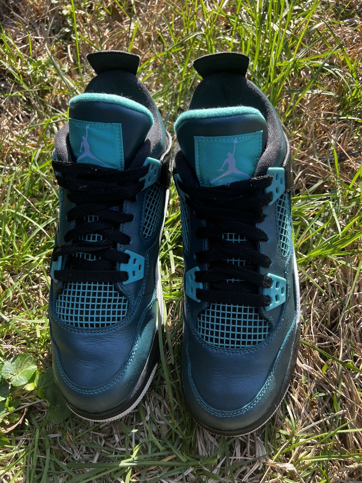 Jordan Brand CLEAN Air Jordan 4 Retro Teal 2015 Size 6.5 Mens shoes Size US 6.5 / EU 39-40 - 3 Thumbnail