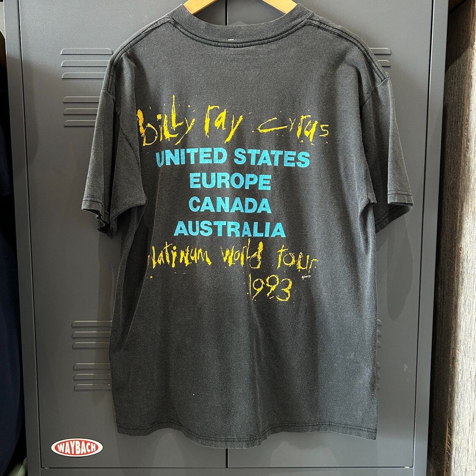 Vintage VINTAGE 90s Billy Ray Cyrus Platinum Tour Band T-Shirt L Size US L / EU 52-54 / 3 - 6 Thumbnail