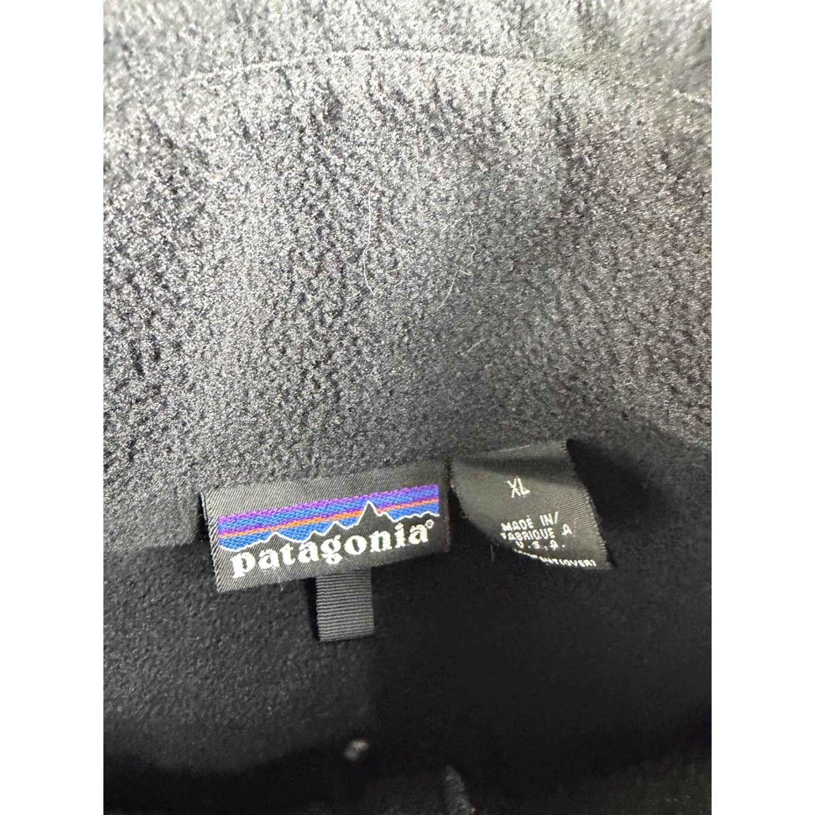 Patagonia VINTAGE Patagonia Jacket Mens XL Black Full Zip Fleece USA Hiking Size US XL / EU 56 / 4 - 6 Thumbnail