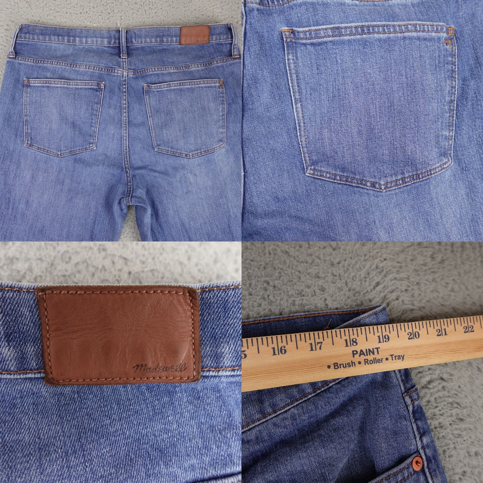 Madewell Madewell Jeans Womens 33 Blue Denim Medium Wash Stretch Mom The Slim Boyjean Size 24" / US 00 / IT 34 - 8 Thumbnail