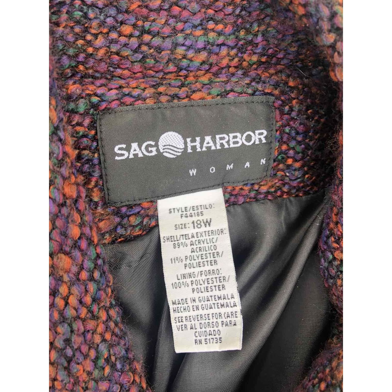 Misty Harbor SAG HARBOR elegant clasic multicolor jacket Size 18W A000217 Size XXL / US 16-18 / IT 52-54 - 3 Thumbnail