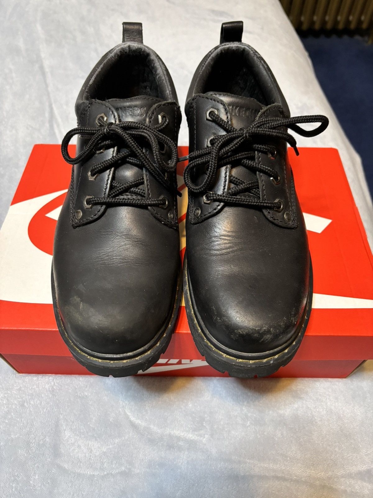 SKECHERS Black Skechers Leather Uppers Balance Size 10 Size US 10 / EU 43 - 2 Thumbnail