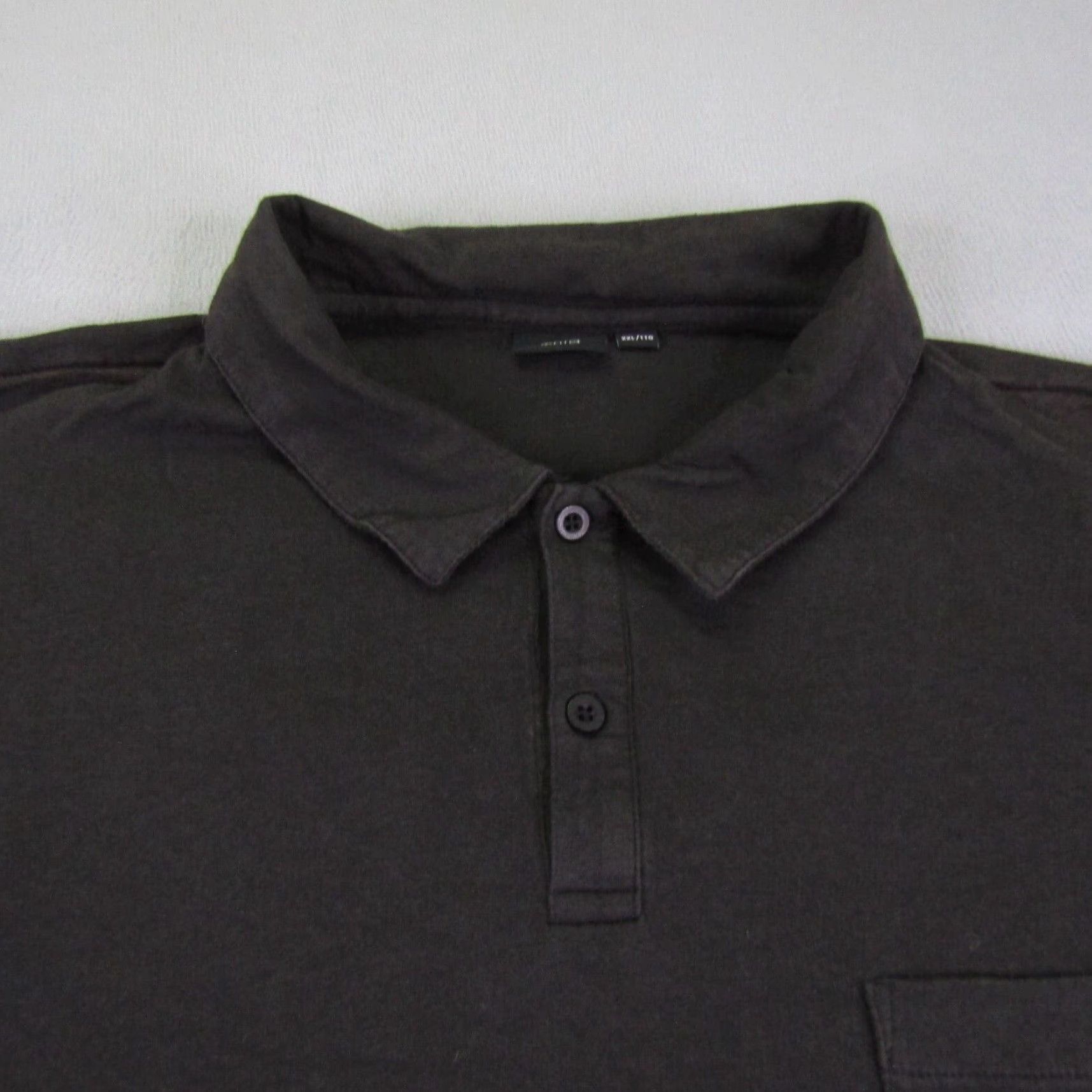 Onia Onia Polo Shirt Mens 2XL Black Cotton Modal Short Sleeve Polo Size US XXL / EU 58 / 5 - 2 Thumbnail