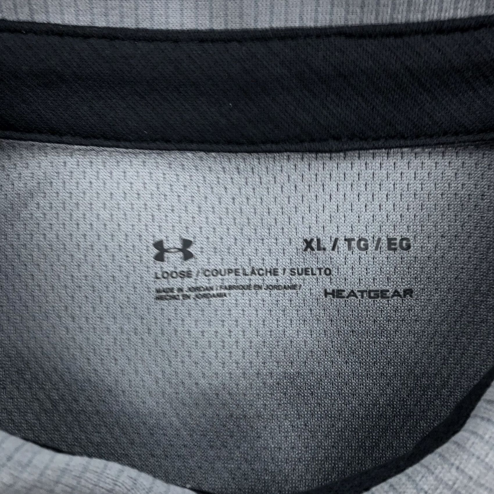 Under Armour Under Armour Polo Shirt Gray Striped HeatGear Tech Performance Polo Shirt Men XL Short Sleeve Casual Golf Activewear Mens Size US XL / EU 56 / 4 - 5 Thumbnail