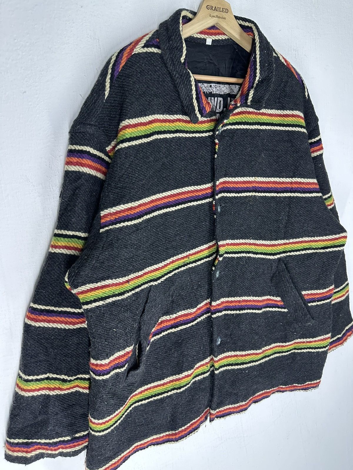 Vintage Vintage Trade Mark Cocoa Ind.LTD Wool Jacket Size US L / EU 52-54 / 3 - 3 Thumbnail