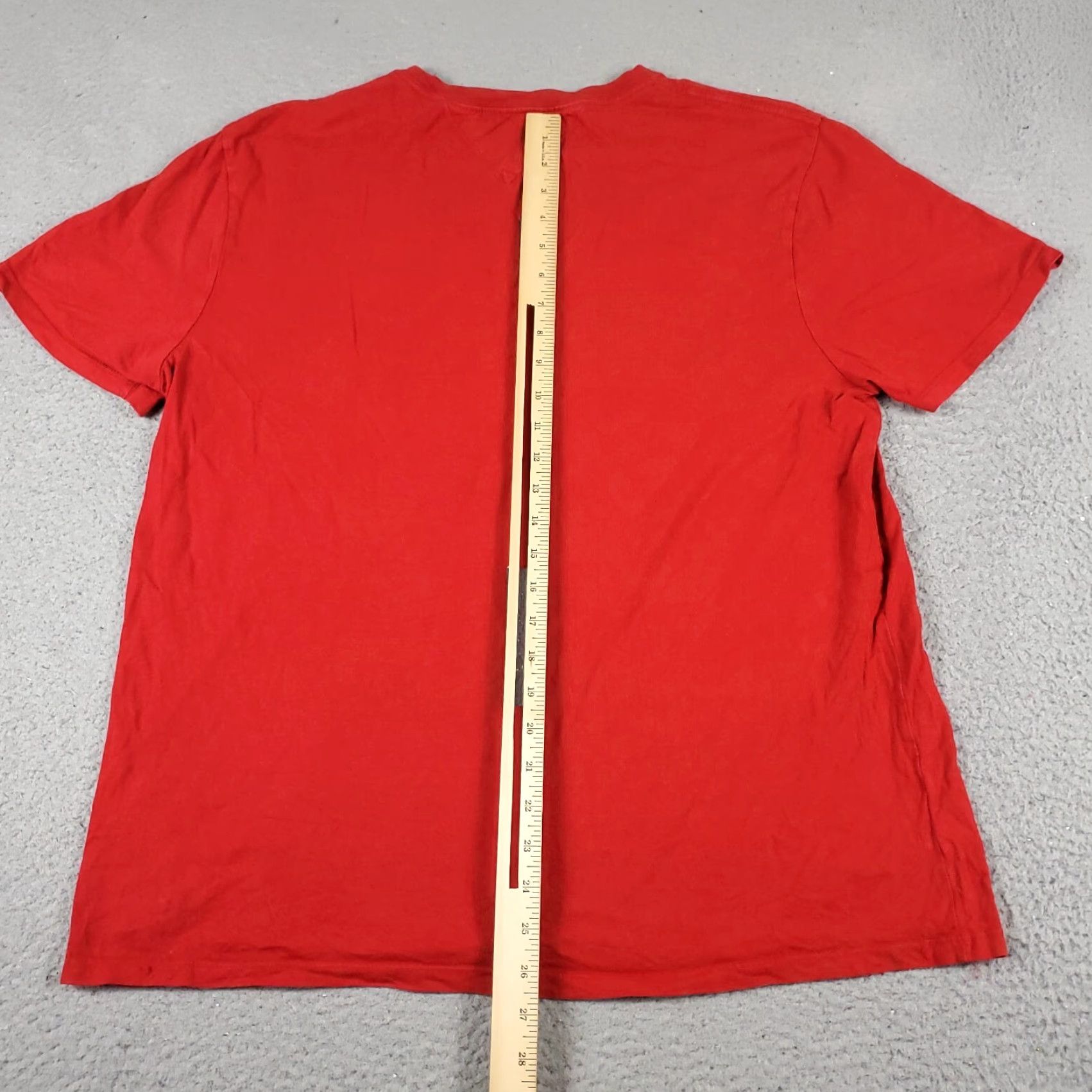 Tommy Hilfiger Tommy Hilfiger T Shirt Mens Size Large Red Short Sleeve Crew Neck Cotton Logo Solid Casual Clothing Mens L Red Size US L / EU 52-54 / 3 - 3 Thumbnail