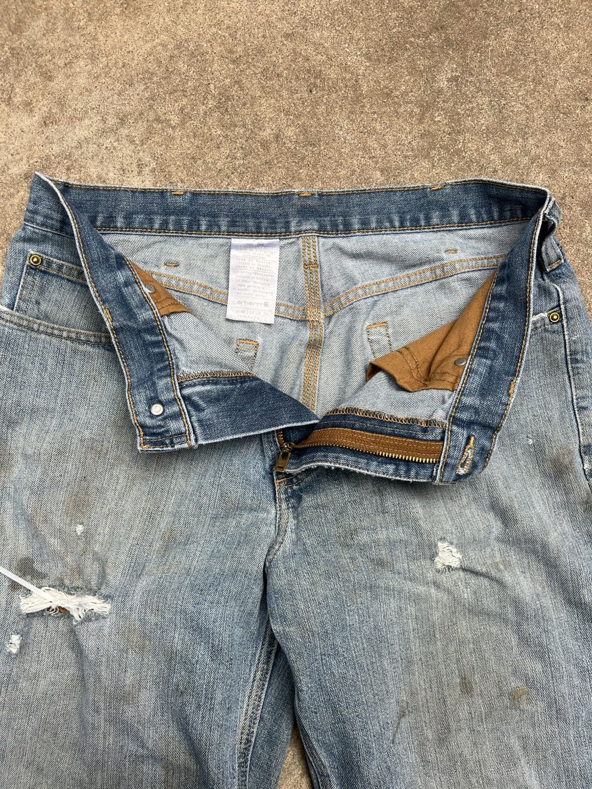 Carhartt Distressed Carhartt Workwear Denim Size US 34 / EU 50 - 4 Thumbnail