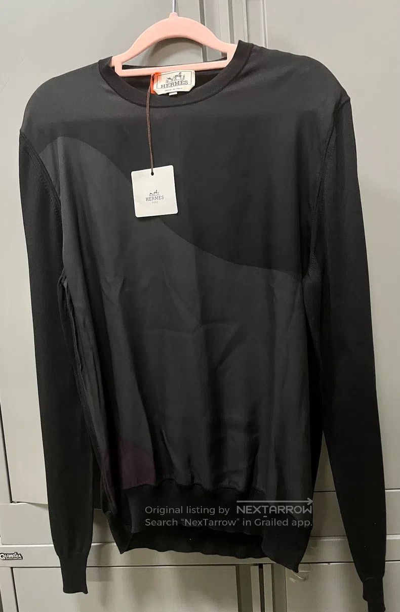 Hermes Hermes Silk knitted top (long-sleeve) Size US S / EU 44-46 / 1 - 1 Thumbnail