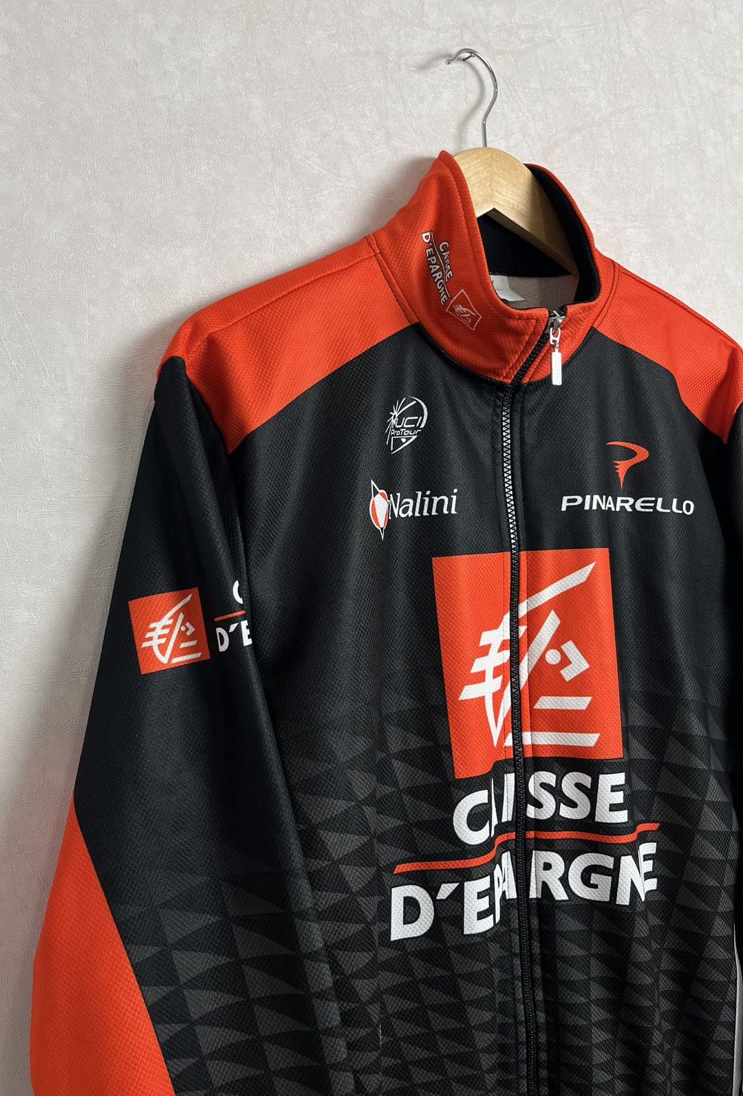 Cafe du Cycliste Nalini Caisse D'Epargne Thermal Cycling Jacket Size US L / EU 52-54 / 3 - 3 Thumbnail
