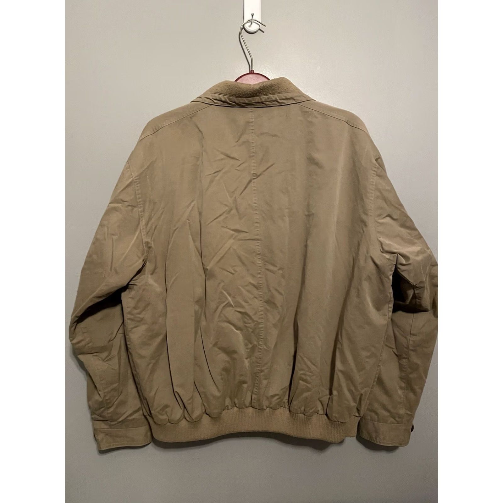 Roundtree & Yorke Roundtree & Yorke Outdoors Mens XL Beige Khaki Tan Zip-up Bomber Jacket B322 Size US XL / EU 56 / 4 - 6 Thumbnail