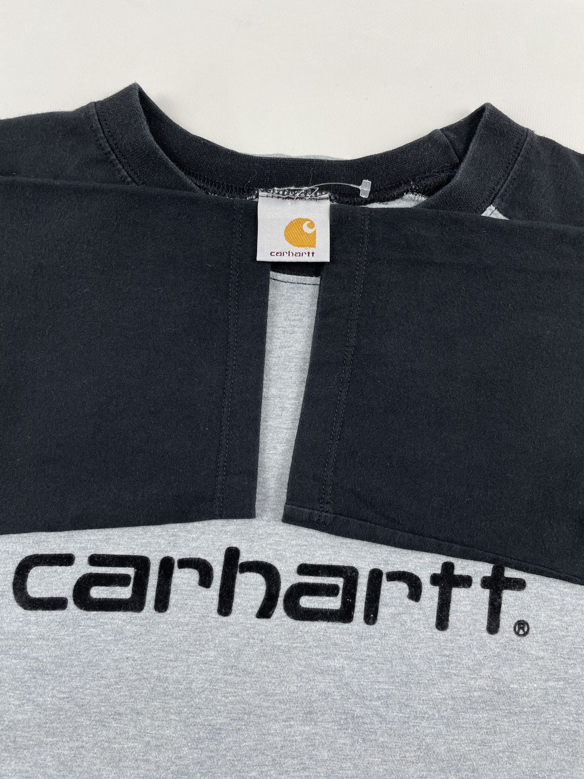 Carhartt × Carhartt Wip Vintage Big Logo Athletic Script Heather 3/4 Sleeve Top Gray T-Shirt Size US S / EU 44-46 / 1 - 15 Thumbnail