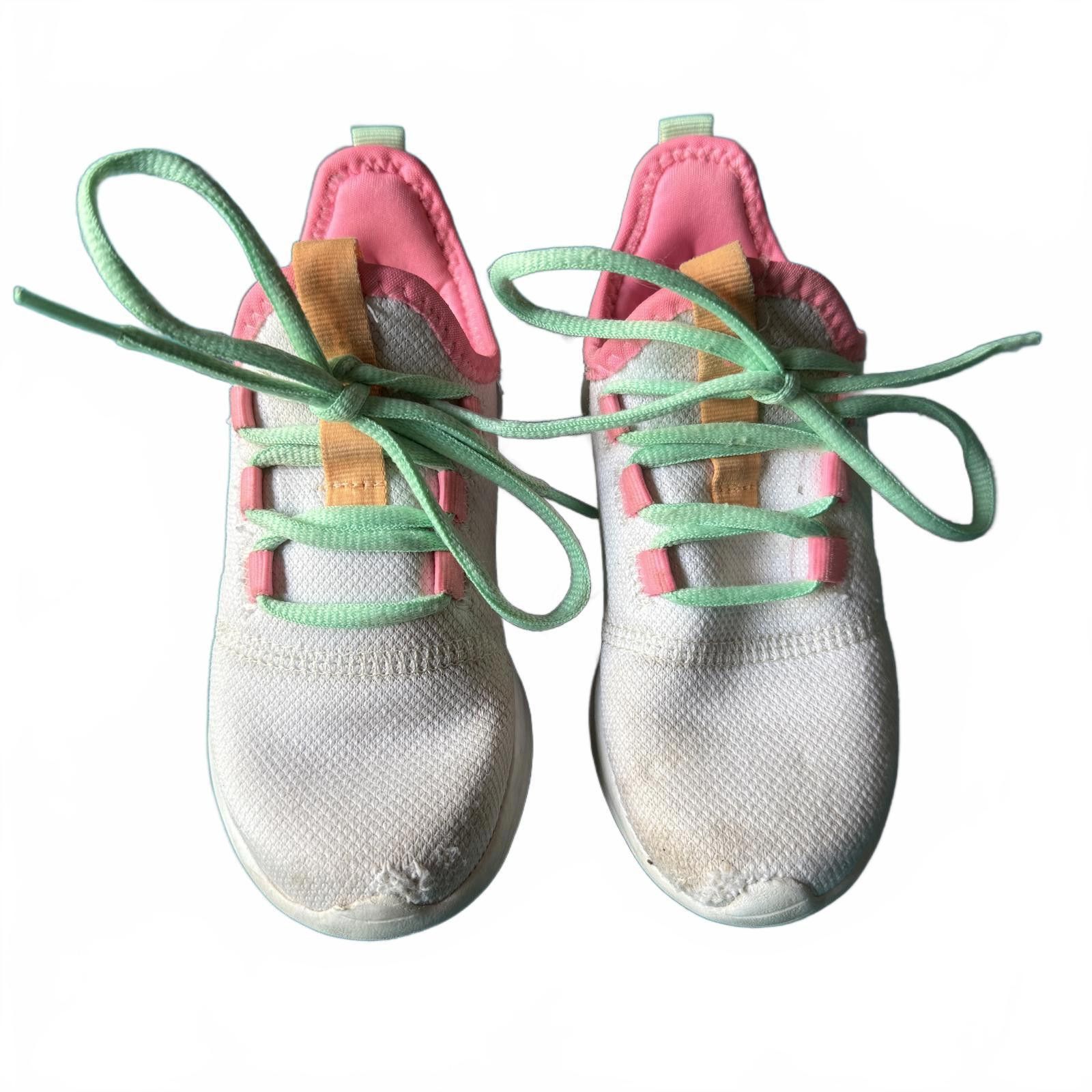 Adidas adidas Cloudfoam kids sneakers mesh pastel lace-up size 11K Size US 11 / IT 41 - 1 Thumbnail