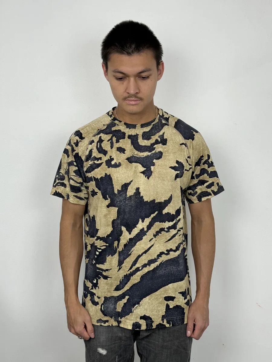 Roberto Cavalli AW2001 Roberto Cavalli Camo Bird Beige T-Shirt Size US M / EU 48-50 / 2 - 1 Thumbnail