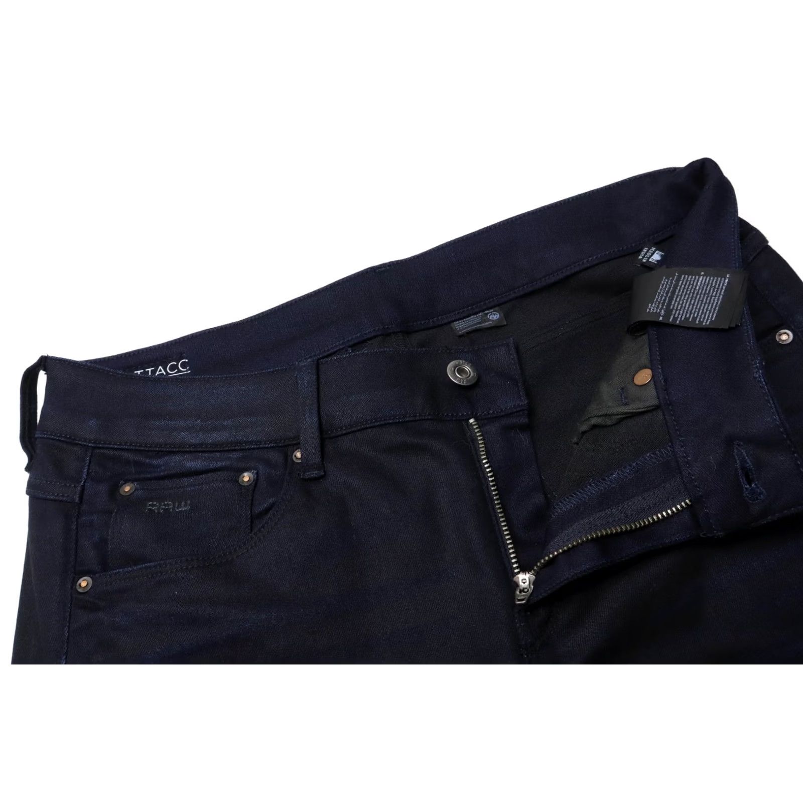 G-Star G-STAR Attacc Mid Straight Jeans Women's W31/L32 Slightly Faded Zip Fly Stretch Jeans Size 24" / US 00 / IT 34 - 4 Thumbnail