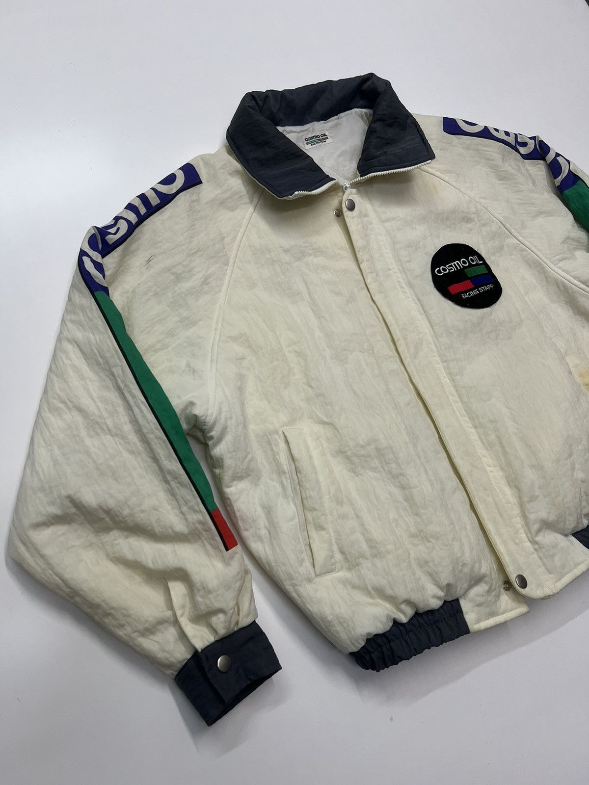 Vintage COSMO OIL RACING TEAM BOMBER JACKET Size US M / EU 48-50 / 2 - 4 Thumbnail