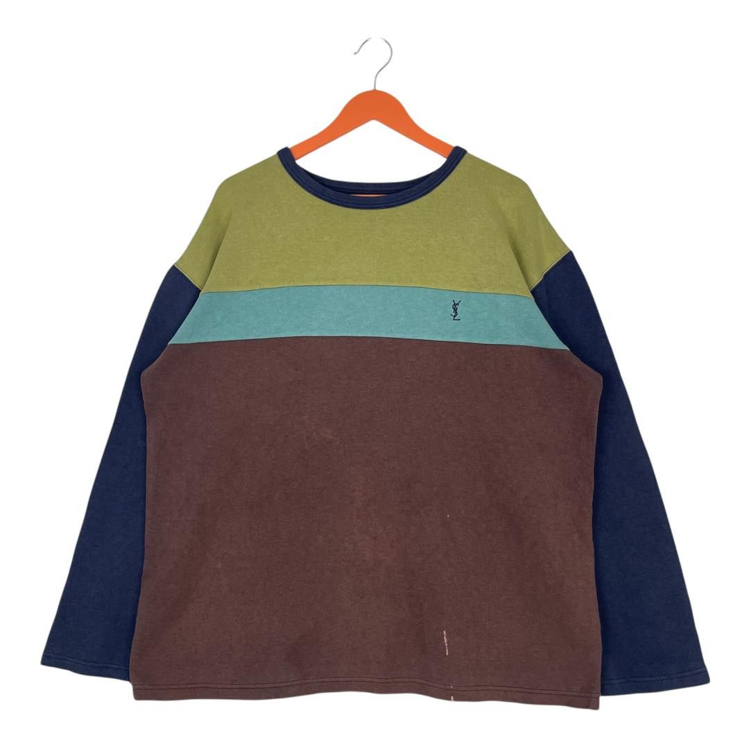 Yves Saint Laurent Vintage Yves saint Laurent Colourfull Pullover Sweatshirt Size US L / EU 52-54 / 3 - 1 Thumbnail