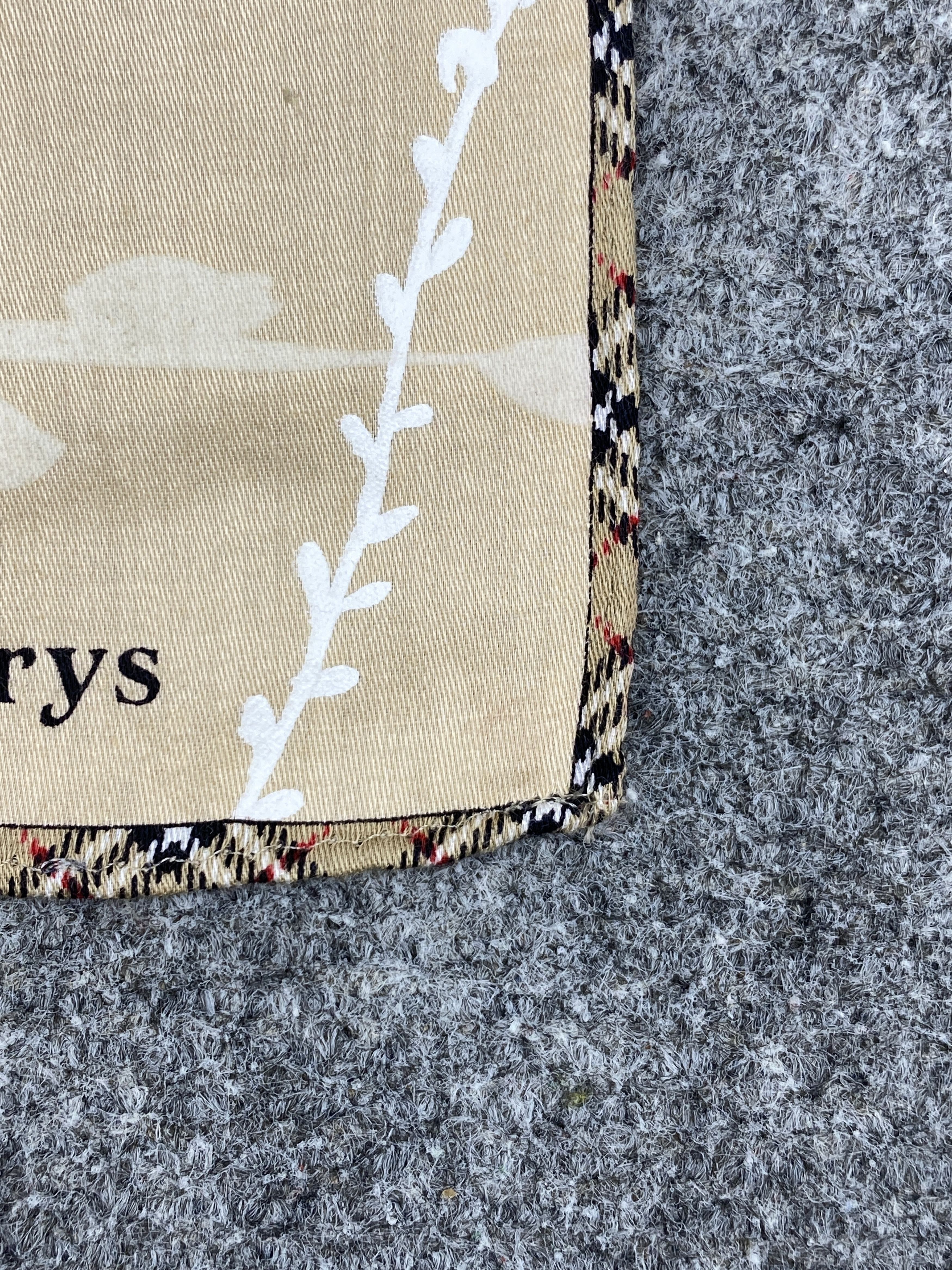 Burberry × Vintage Burberry Handkerchief / Bandana / Neckerchief HKC0338 Size ONE SIZE - 6 Thumbnail