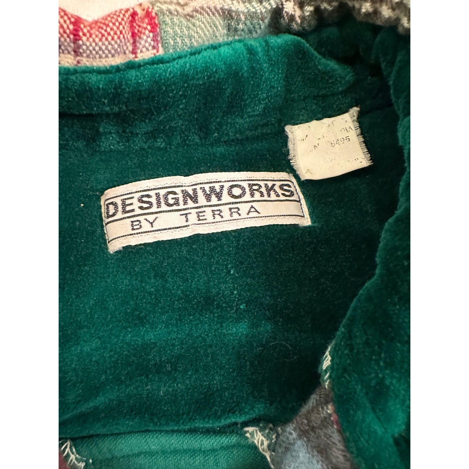 Other VINTAGE VELVET FLANNEL PATCHWORK PLAID SHIRT OR JACKET Size M / US 6-8 / IT 42-44 - 5 Thumbnail