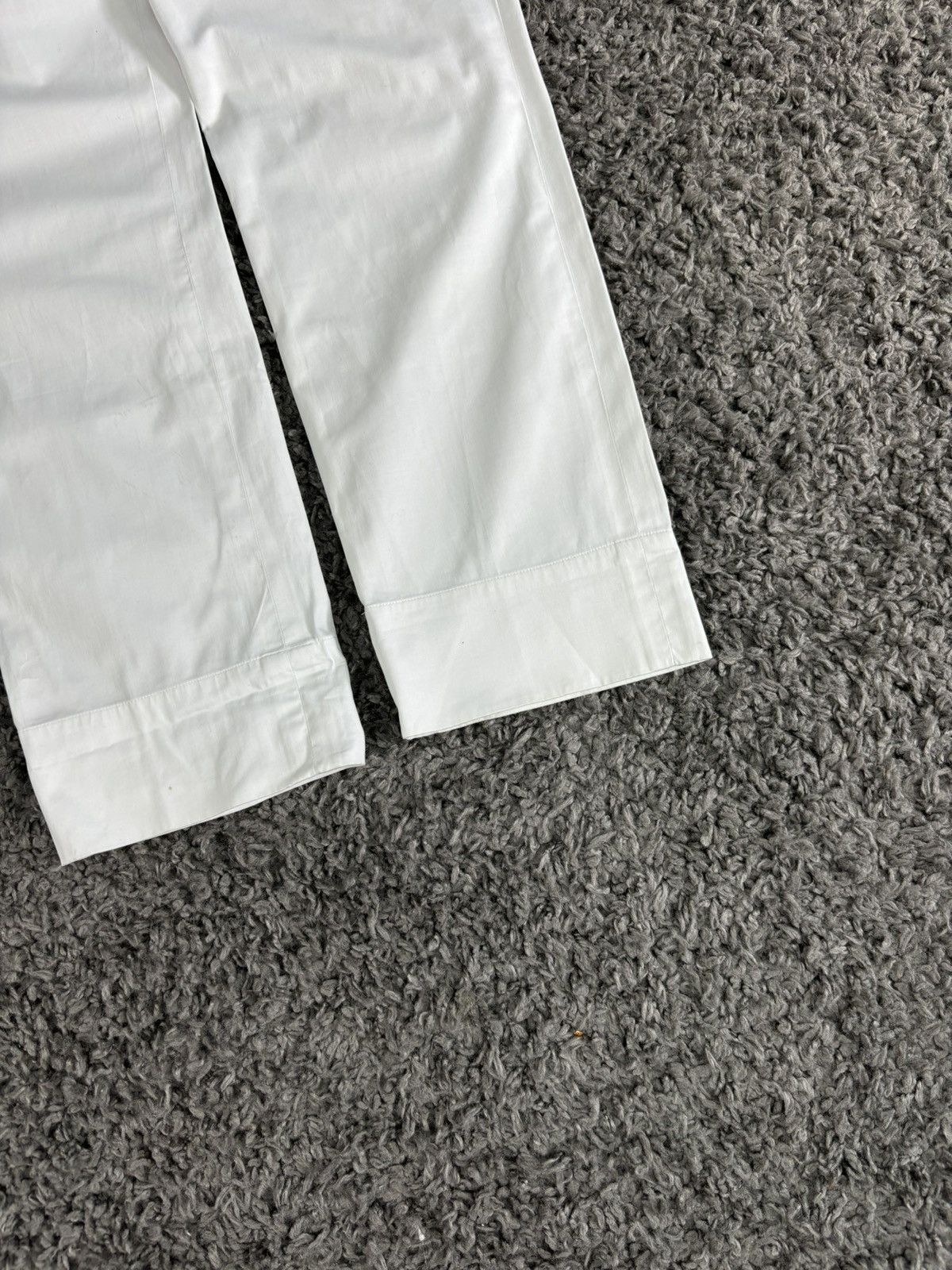 Jil Sander × Vintage 2000s Vintage Jil Sander Pants Light Wide Leg White Luxury Size 30" / US 8 / IT 44 - 2 Thumbnail