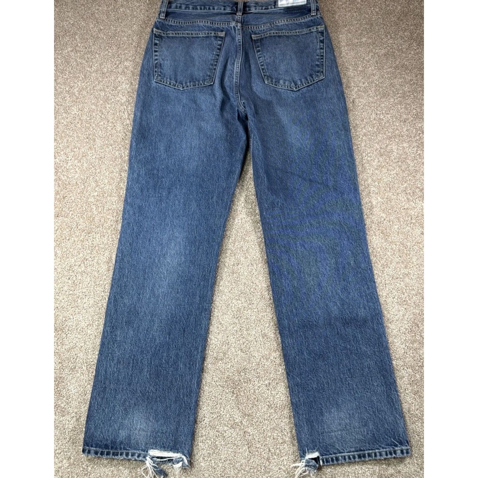 RE/DONE VINTAGE Re/Done Jeans 90s High Rise Loose Womens Size 31 Distressed Blue 141-3WHRL Size 24" / US 00 / IT 34 - 2 Thumbnail