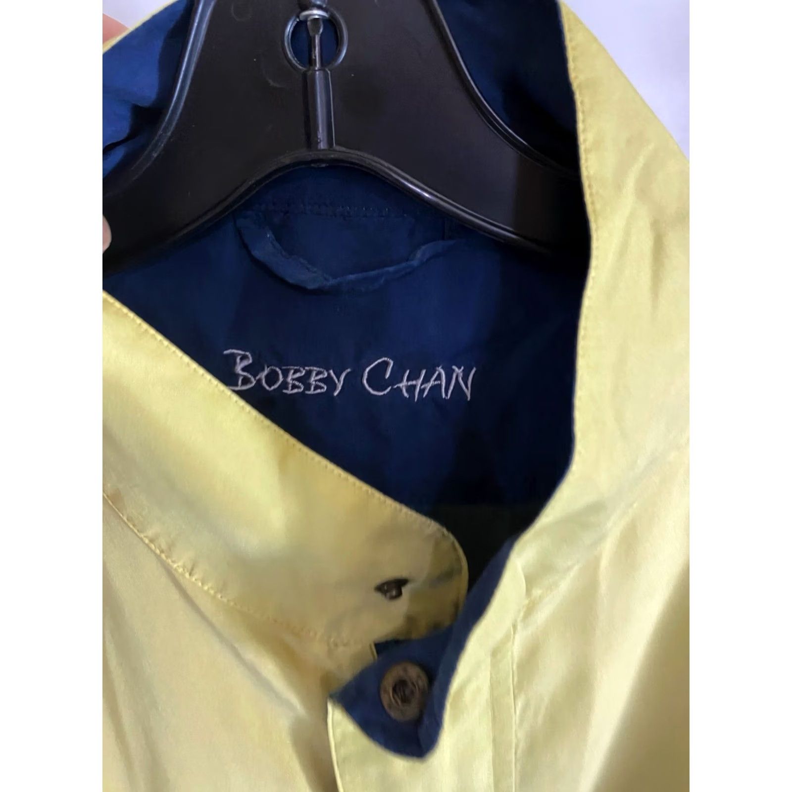 Vintage Bobby Chan 100% Silk Yellwo Golf Wind SWEATER Shirt Large L Shirt Mens Size US L / EU 52-54 / 3 - 7 Thumbnail