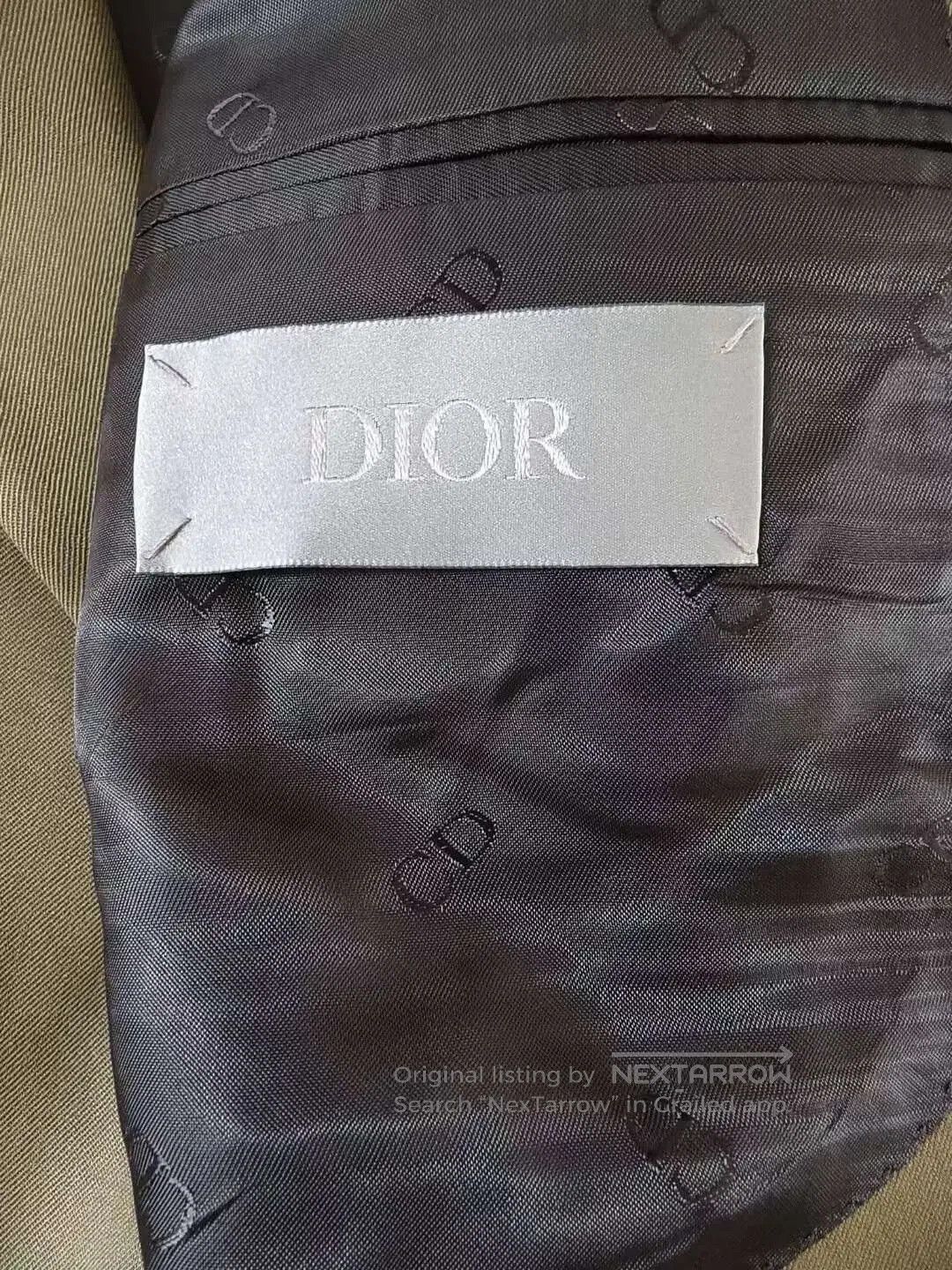 Dior brown asymmetric button suit jacket. Size US M / EU 48-50 / 2 - 3 Thumbnail