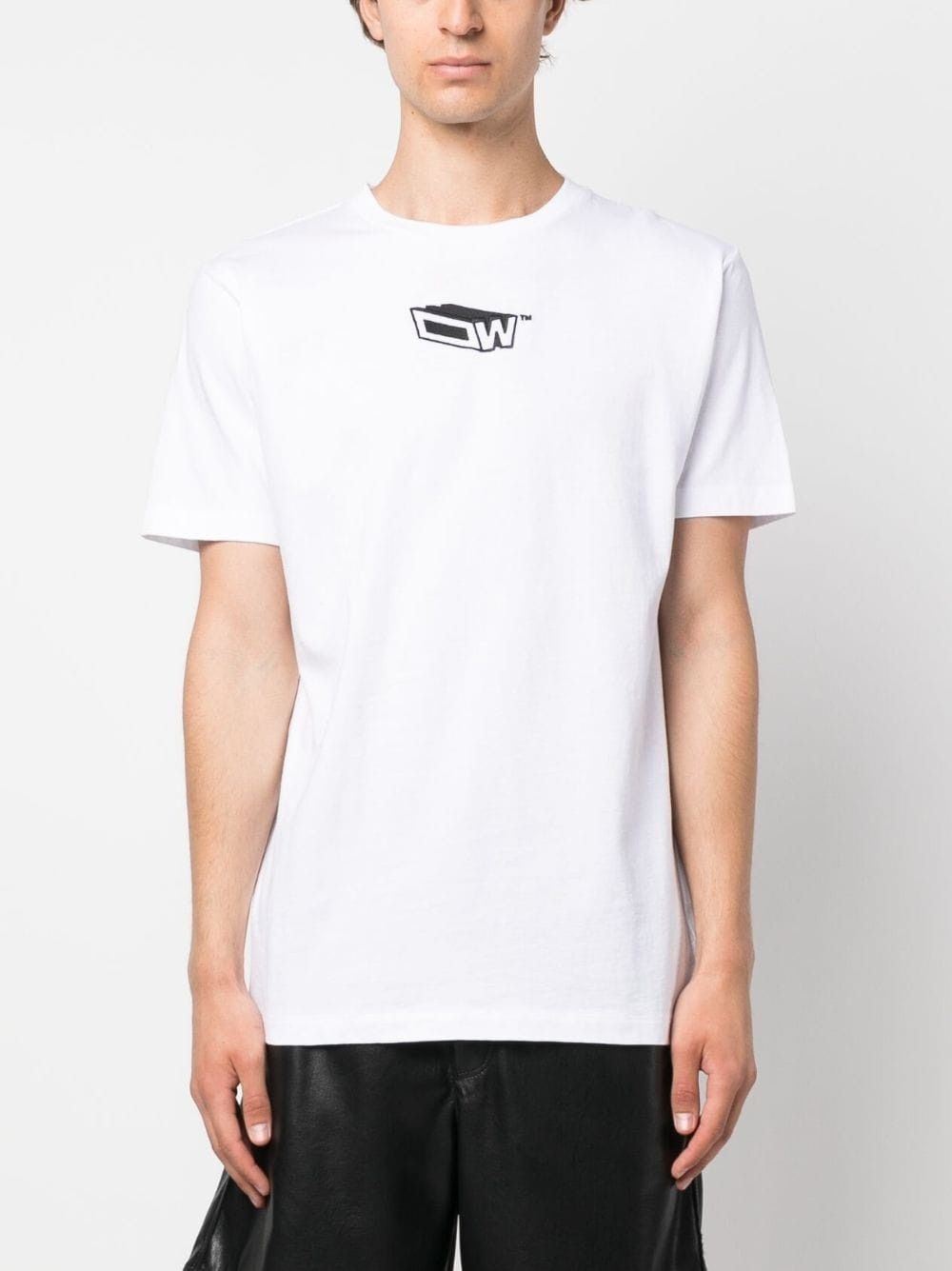 Off-White o1gr1nt0325 Graffiti Zine Slim S/S T-Shirt in White Size US XS / EU 42 / 0 - 3 Thumbnail