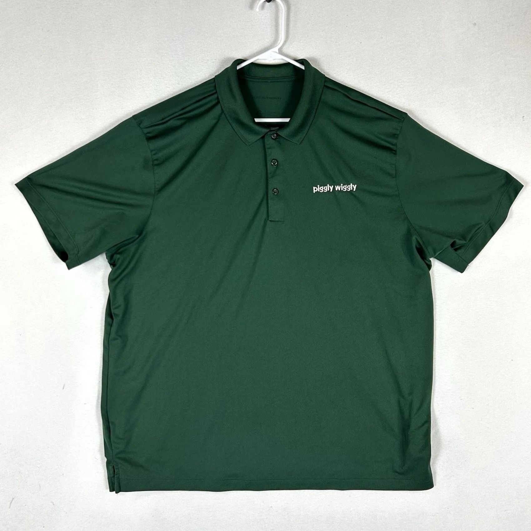 Vintage Piggly Wiggly Polo Shirt Men’s 3XL Green Short Sleeve Front Logo Shirt Polo Mens Green 3XL Front Logo Size US XXL / EU 58 / 5 - 2 Thumbnail