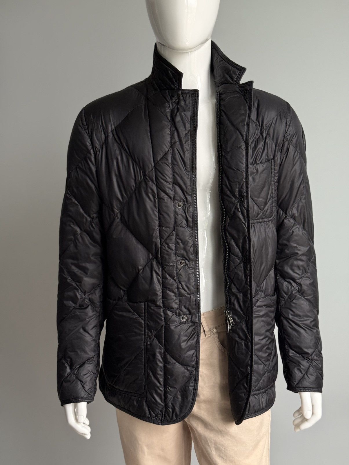 Moncler Moncler Herminier Men Down Puffer Black Logo Coat Jacket Size US L / EU 52-54 / 3 - 5 Thumbnail