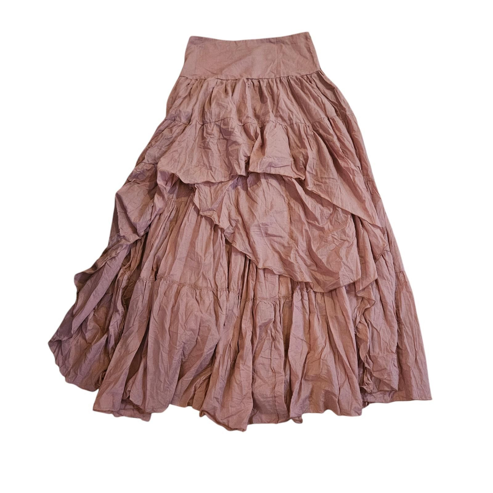 Designer Erika Peña Layered Maxi Skirt - NWT- Boho SZ M/L Size 32" / US 10 / IT 46 - 1 Thumbnail