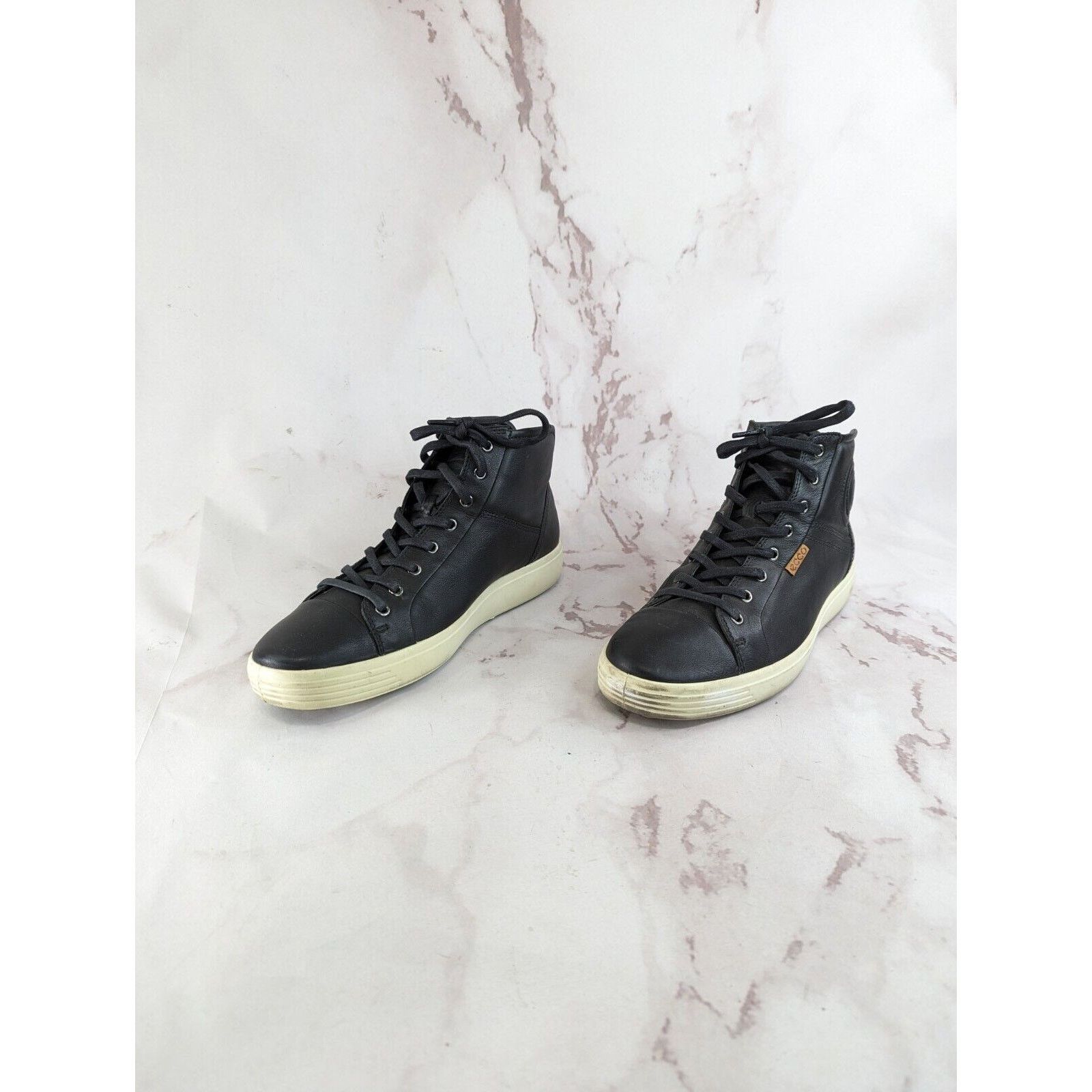 Ecco Ecco Boots Womens 11 43 Black Bootie Sneaker Leather Chukka Size US 11 / IT 41 - 4 Thumbnail