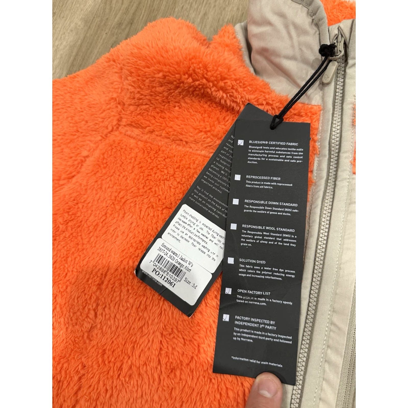 Vintage Norrona Femund Warm3 Fleece Jacket Womens Medium Full Zip Orange NWT Sample Size M / US 6-8 / IT 42-44 - 6 Thumbnail